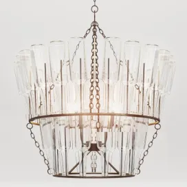 Potterybarn french bottle chandelier